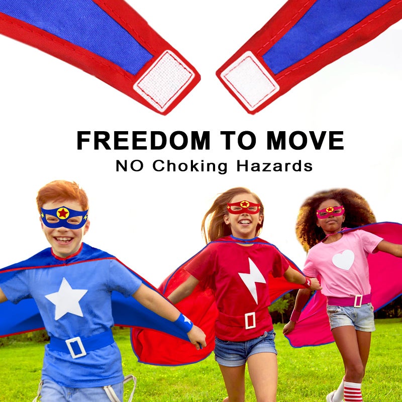 iROLEWIN Bulk Superhero-Capes for Kids Super Hero Capes and Masks 20 Pack Toddler Dress-up Birthday Party Day School Costume - Image 2